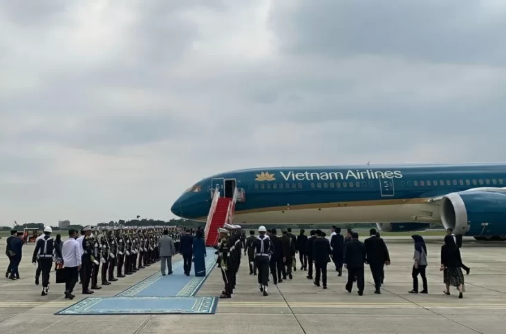 Prabowo Antar Sekjen Partai Komunis Vietnam To Lam Sampai pada pada Lanud Halim Perdanakusuma